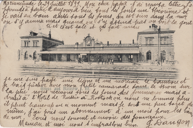 1899 - Bützow - Bahnhof