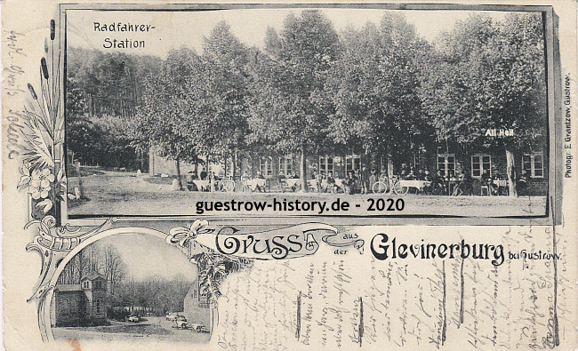 1899 - Güstrow - Glevinerburg - Radfahrerstation