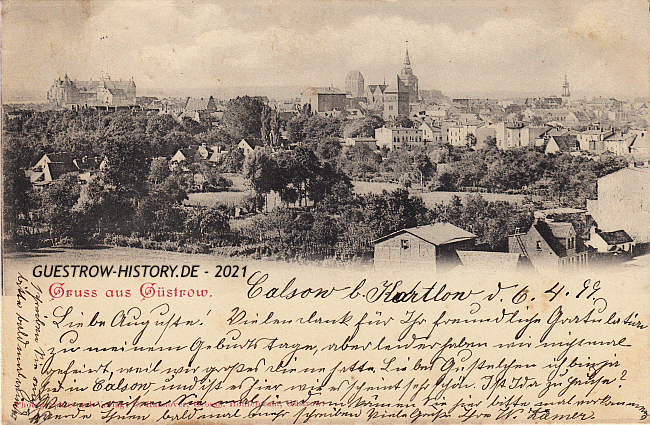 1899 - Güstrow - Gesamtansicht