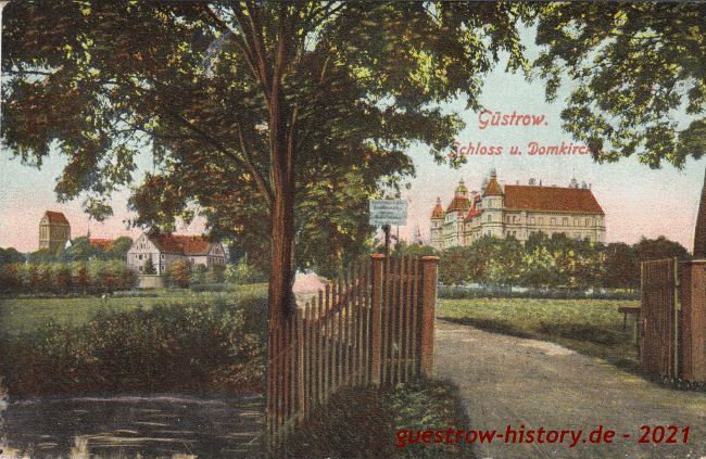 1906 - Güstrow - Domkirche und Schloss