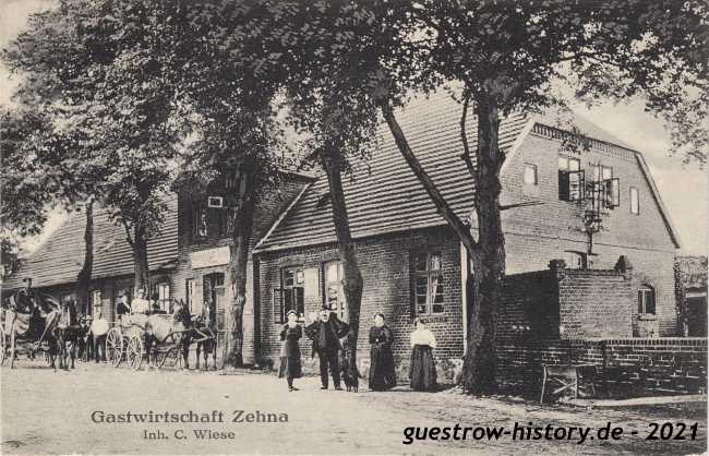 1913 - Zehna - Gastwirtschaft C. Wiese