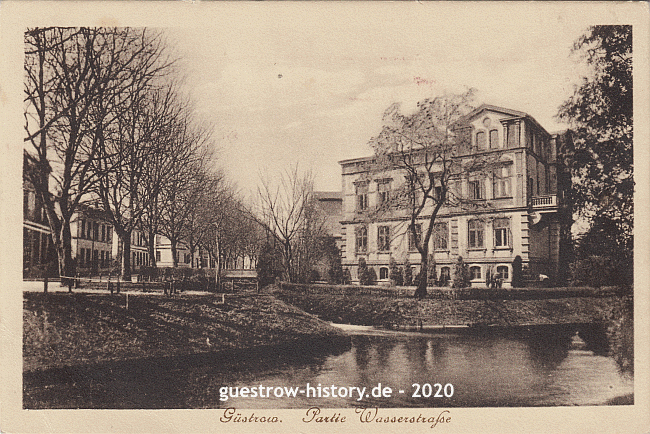 1917 - Güstrow - Partie Wasserstrasse