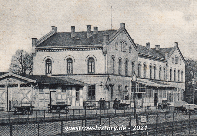 1920- Güstrow - Bahnhof