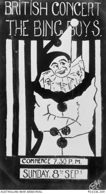 1918 - Güstrow - Krieggefangenenlager - Plakat The Güstrow Bing Boys