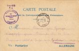 t 1916 franz postkarte G baranger vs